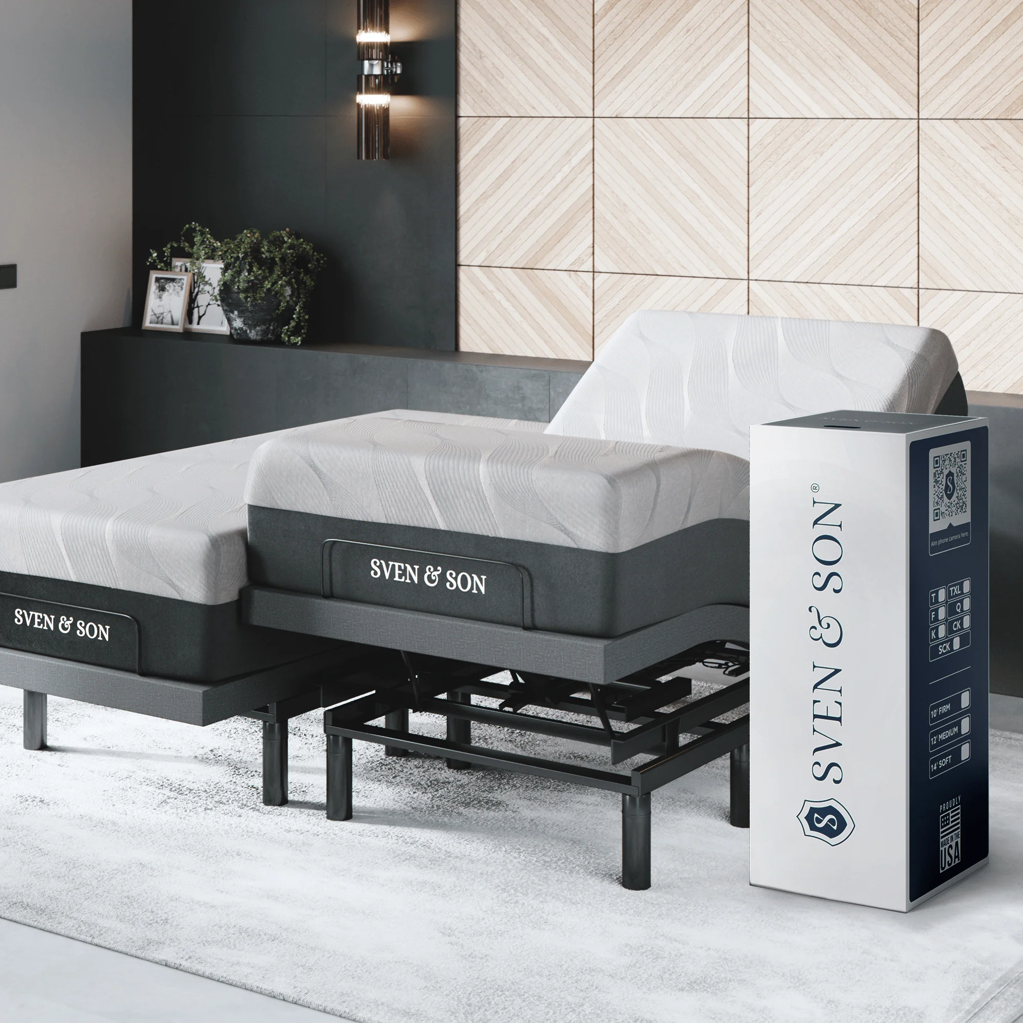 Bliss Series Adjustable Bed Frame + Choice of Mattress Bundle - Image 118