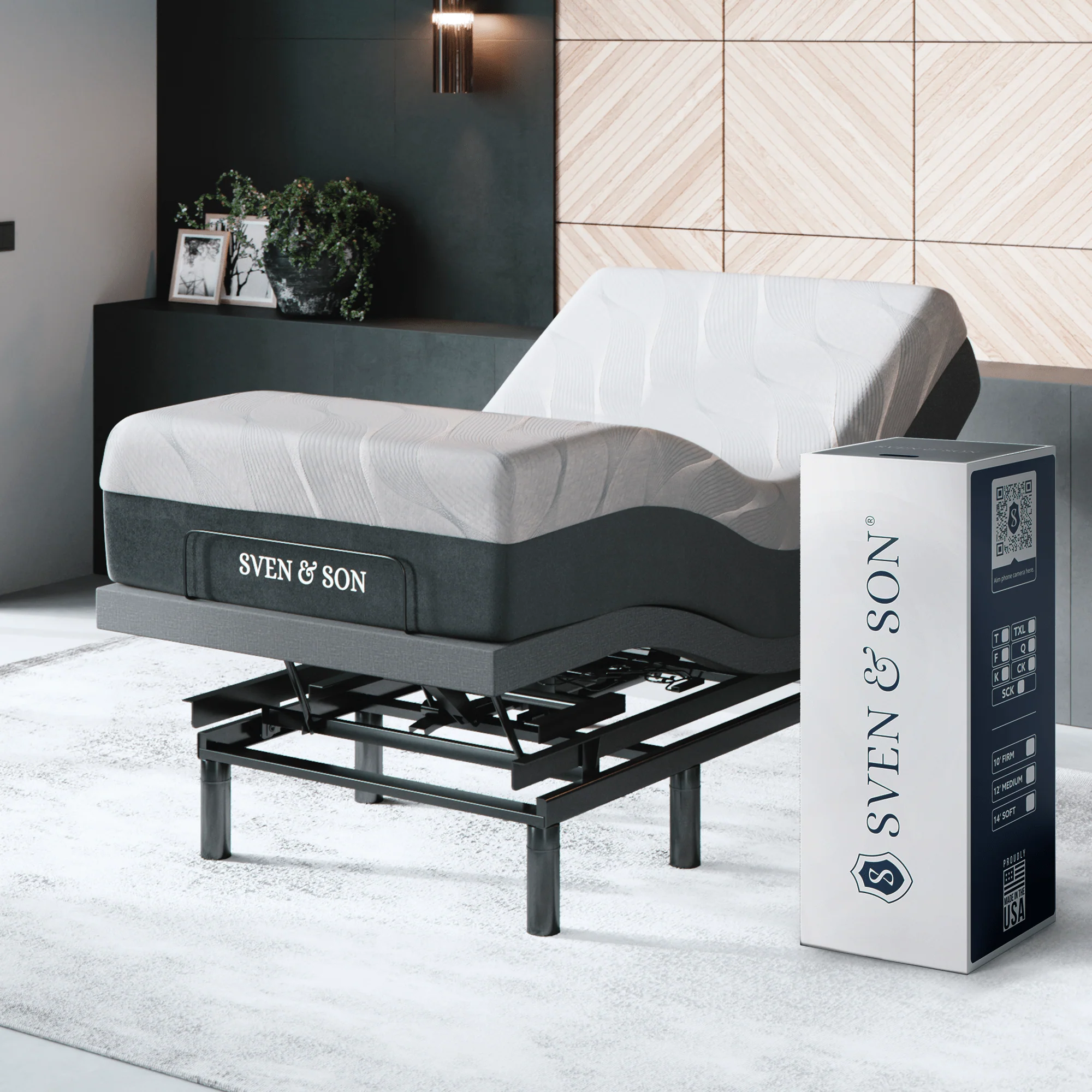 Bliss Series Adjustable Bed Frame + Choice of Mattress Bundle - Image 38