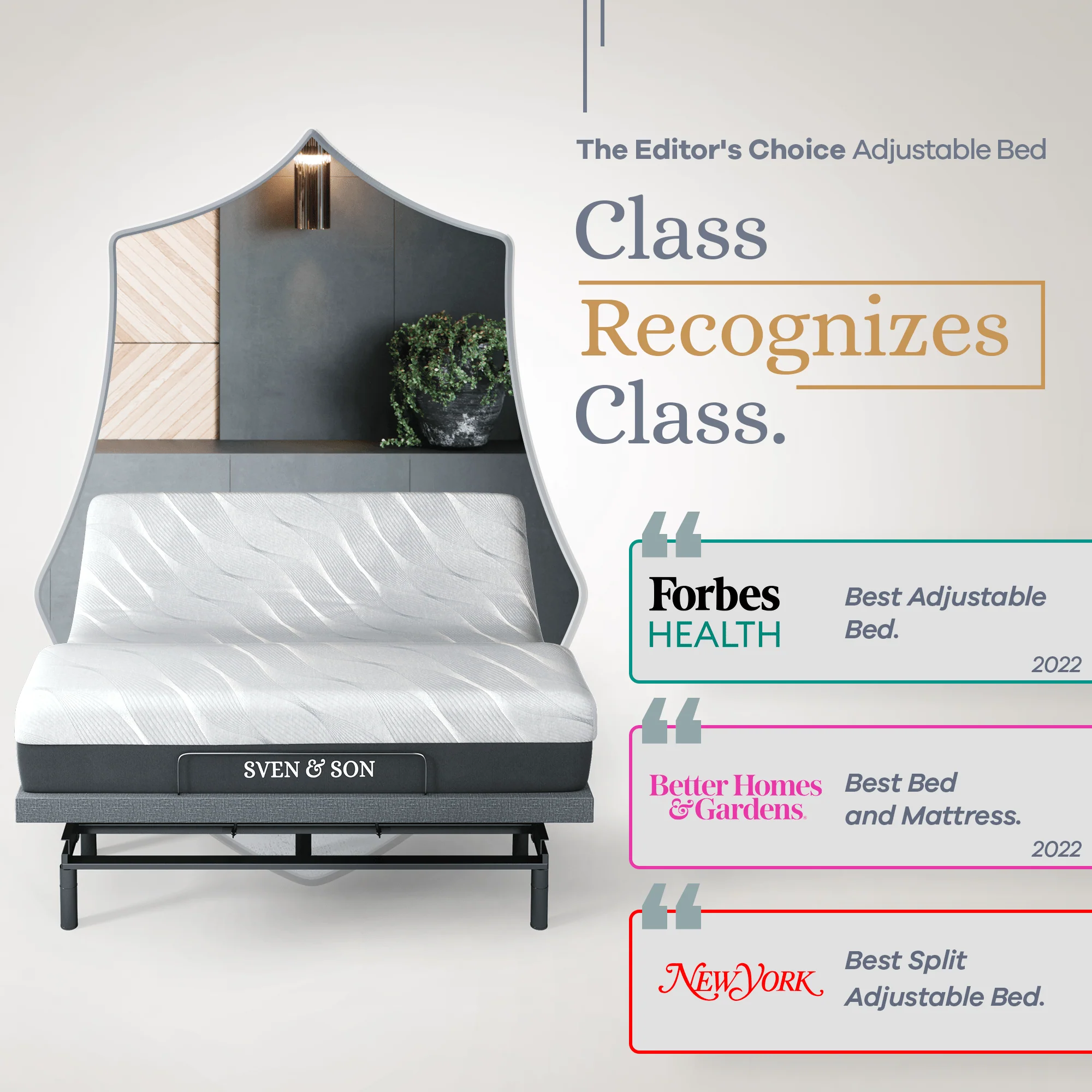 Bliss Series Adjustable Bed Frame + Choice of Mattress Bundle - Image 75