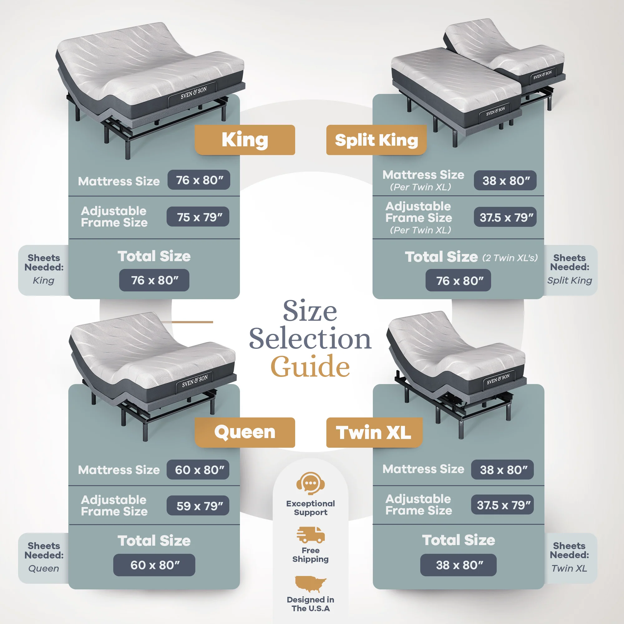 Bliss Series Adjustable Bed Frame + Choice of Mattress Bundle - Image 79