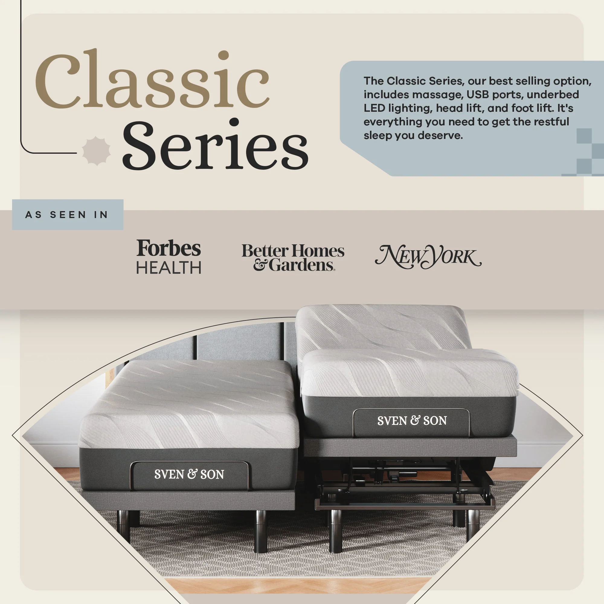 Classic Series Adjustable Bed Frame + Choice of Mattress Bundle - Image 71