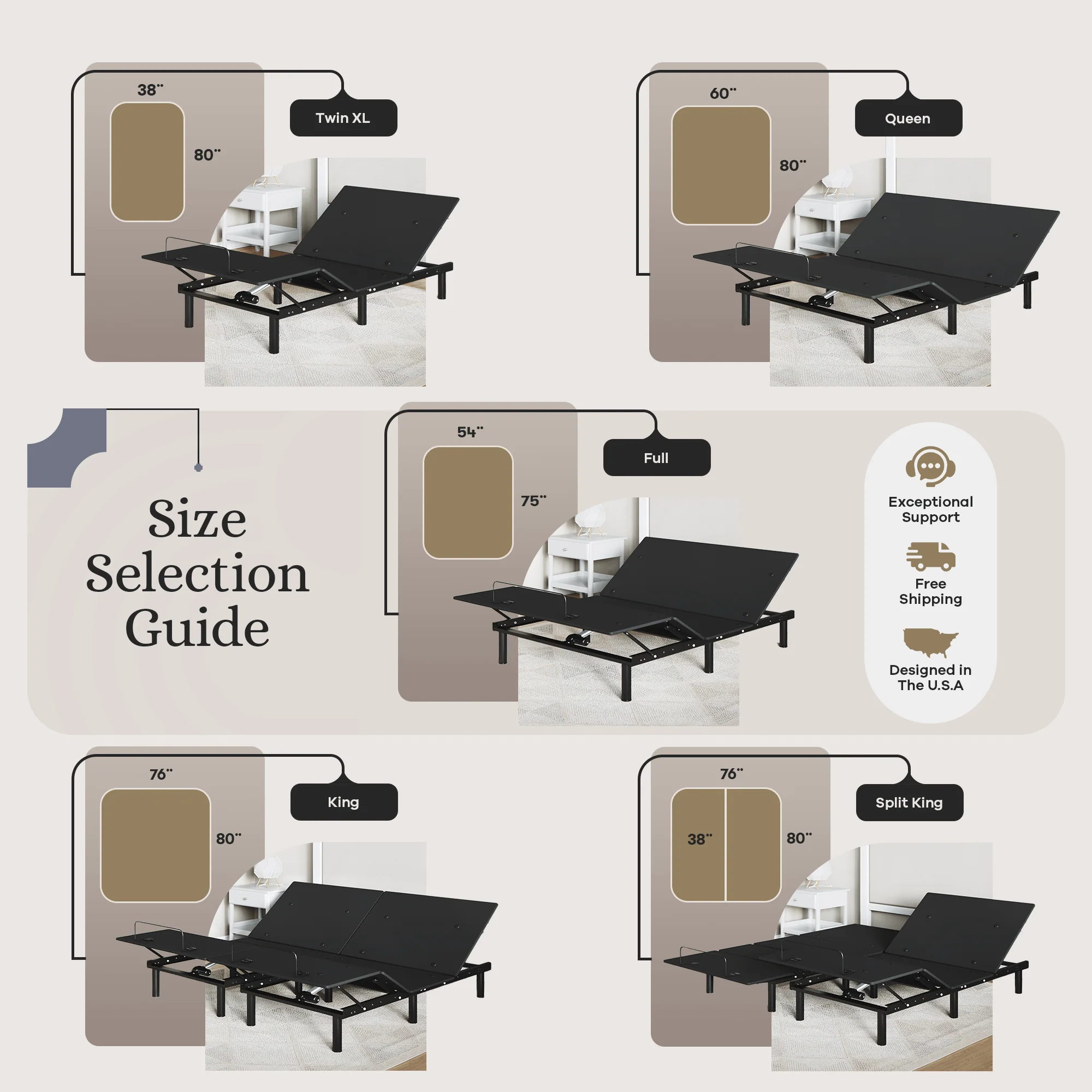 Essential Series Adjustable Bed Frame + Choice of Mattress Bundle - Image 60