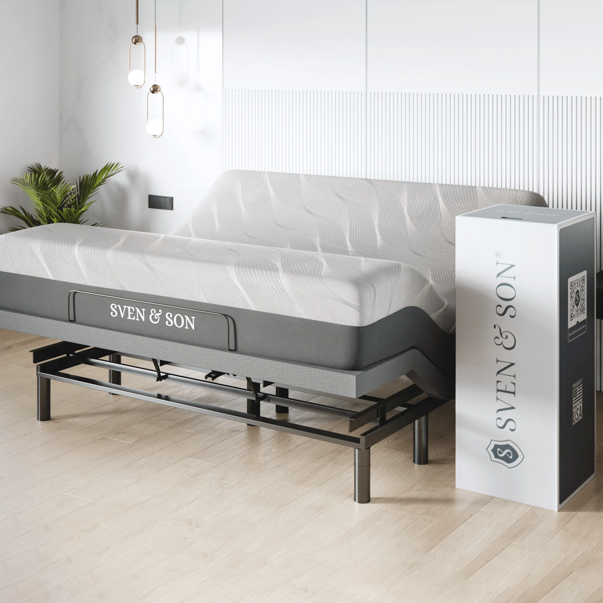 Harmony Series Adjustable Bed Frame + Choice of Mattress Bundle - Image 133