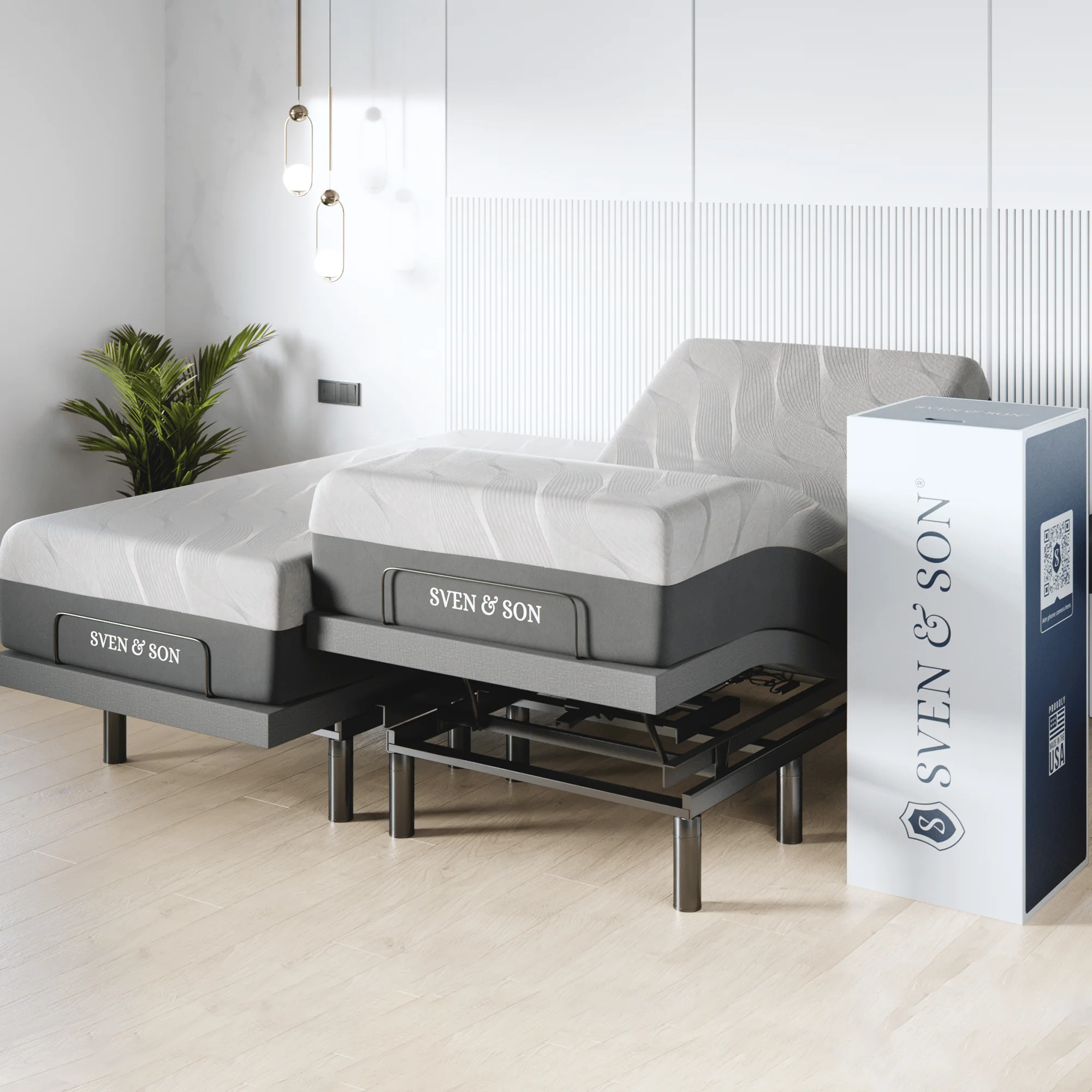 Harmony Series Adjustable Bed Frame + Choice of Mattress Bundle - Image 157