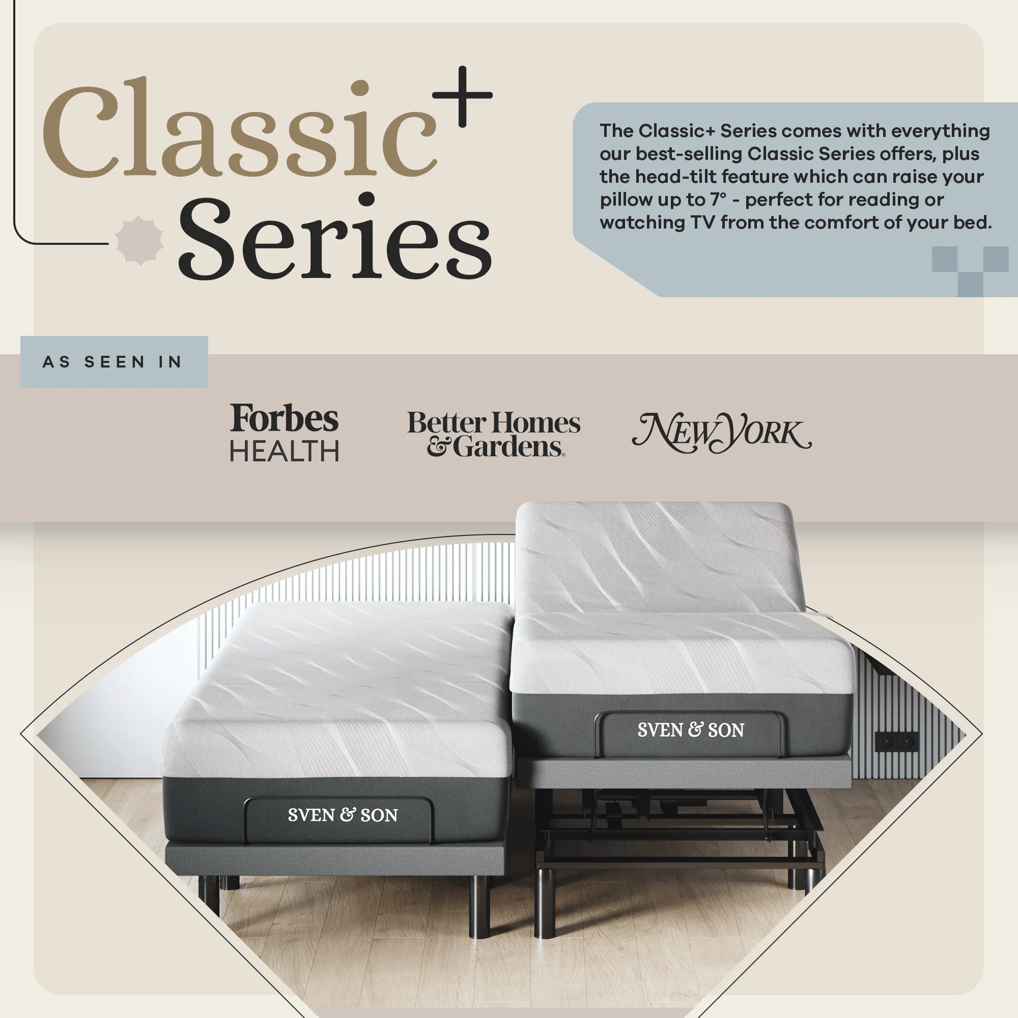 Harmony Series Adjustable Bed Frame + Choice of Mattress Bundle - Image 164