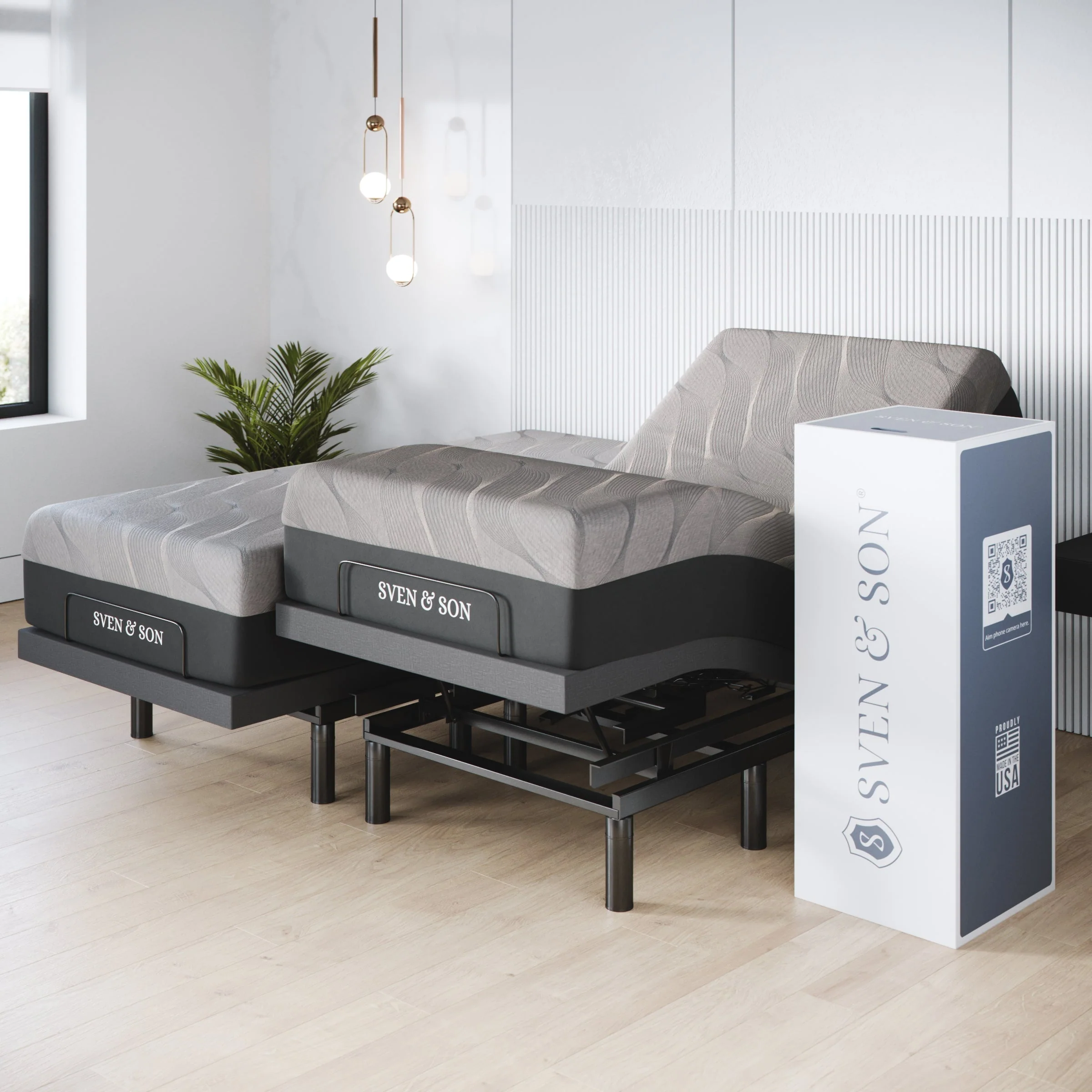 Harmony Series Adjustable Bed Frame + Choice of Mattress Bundle - Image 172