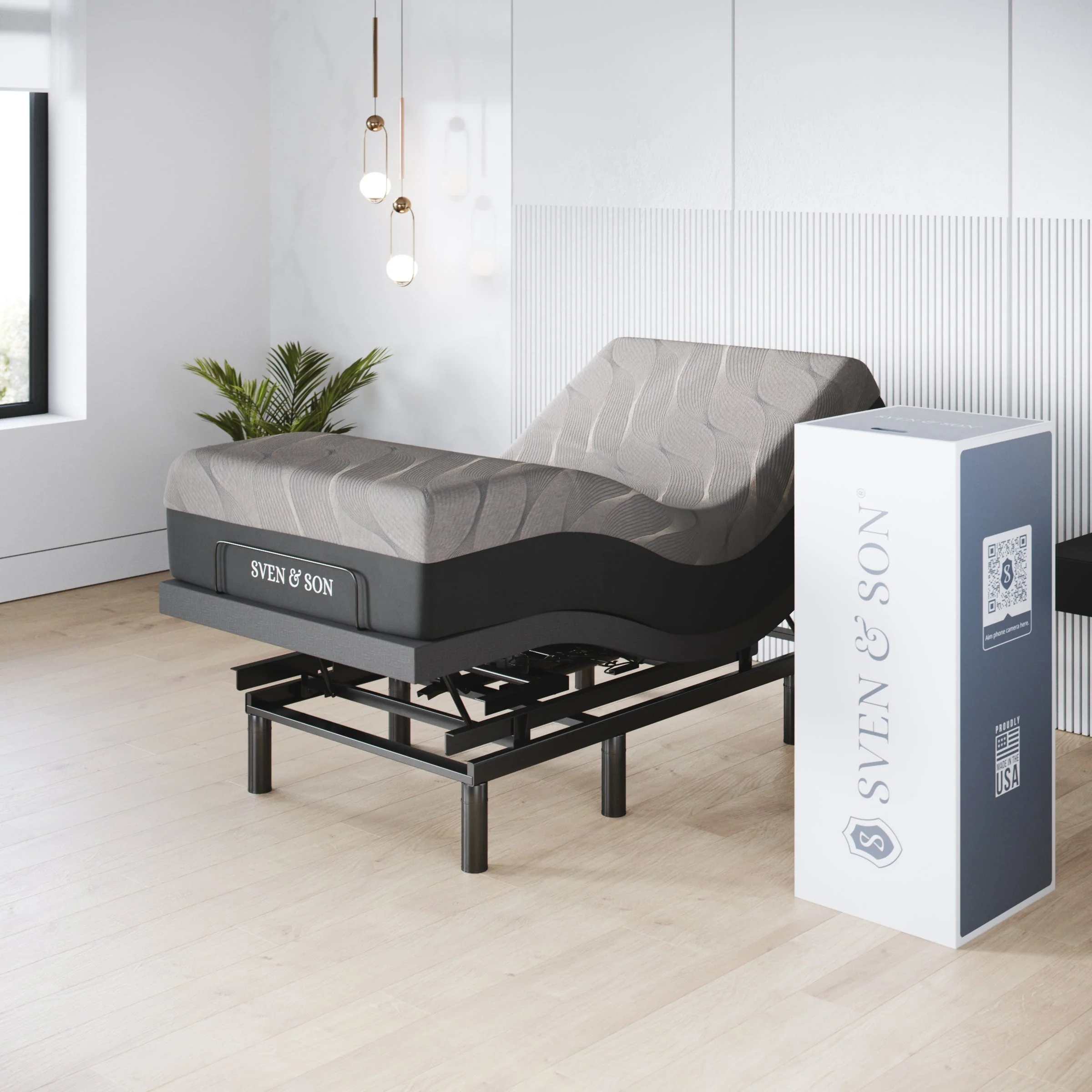 Harmony Series Adjustable Bed Frame + Choice of Mattress Bundle - Image 186