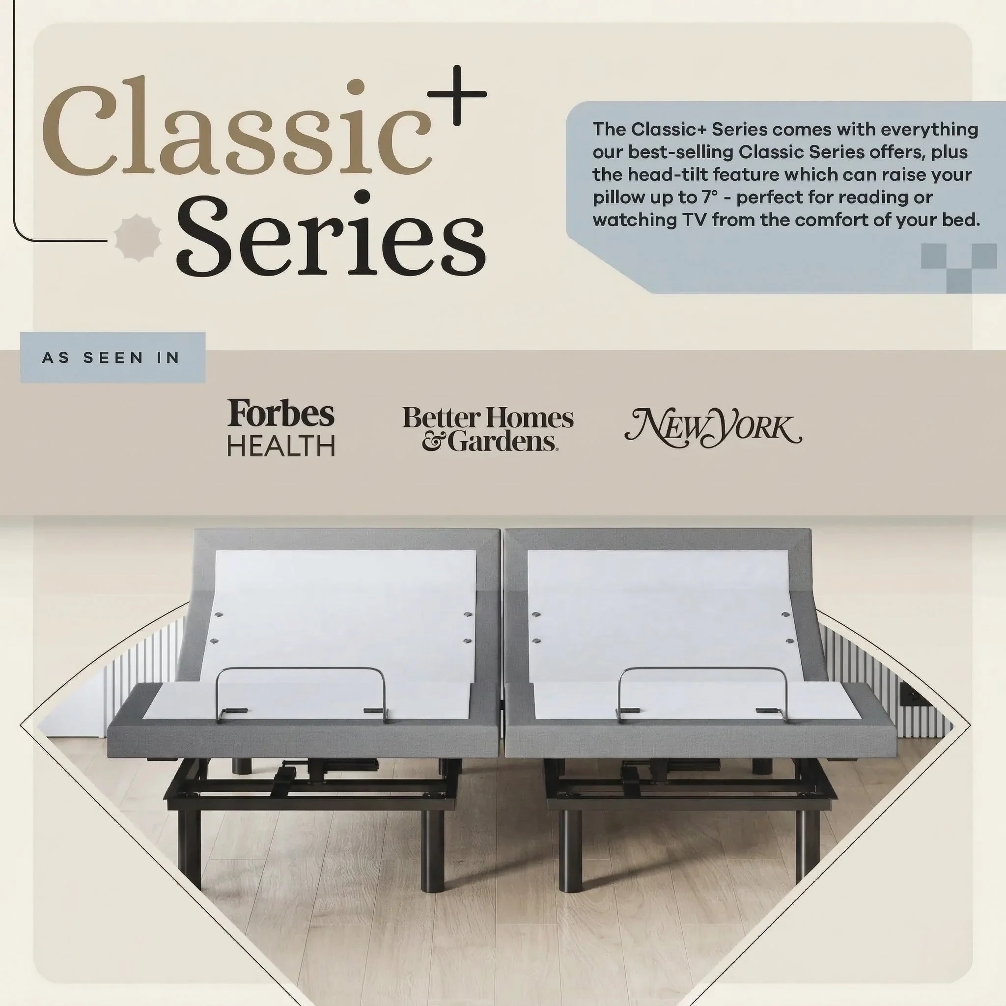 Harmony Series Adjustable Bed Frame + Choice of Mattress Bundle - Image 227