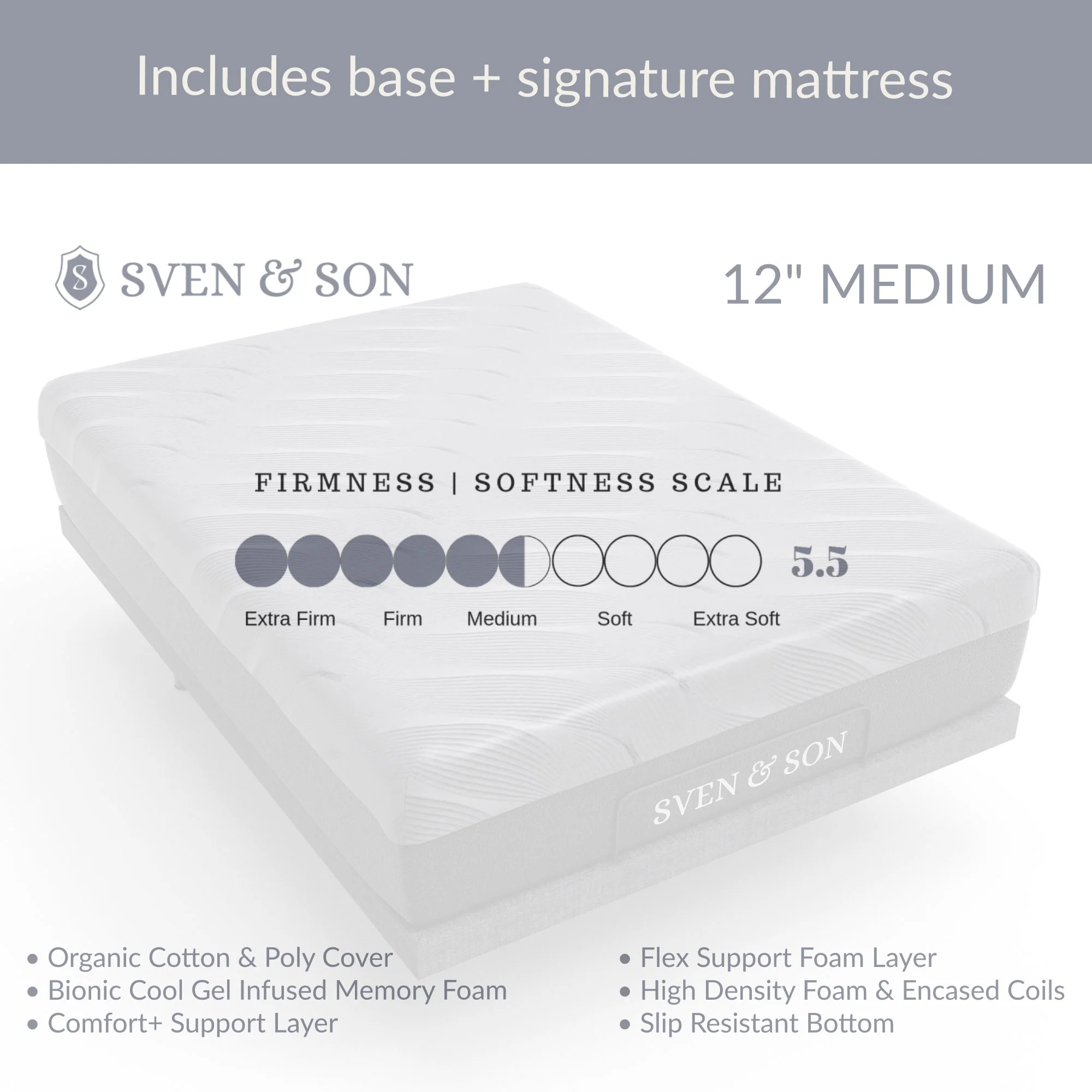 Harmony Series Adjustable Bed Frame + Choice of Mattress Bundle - Image 43