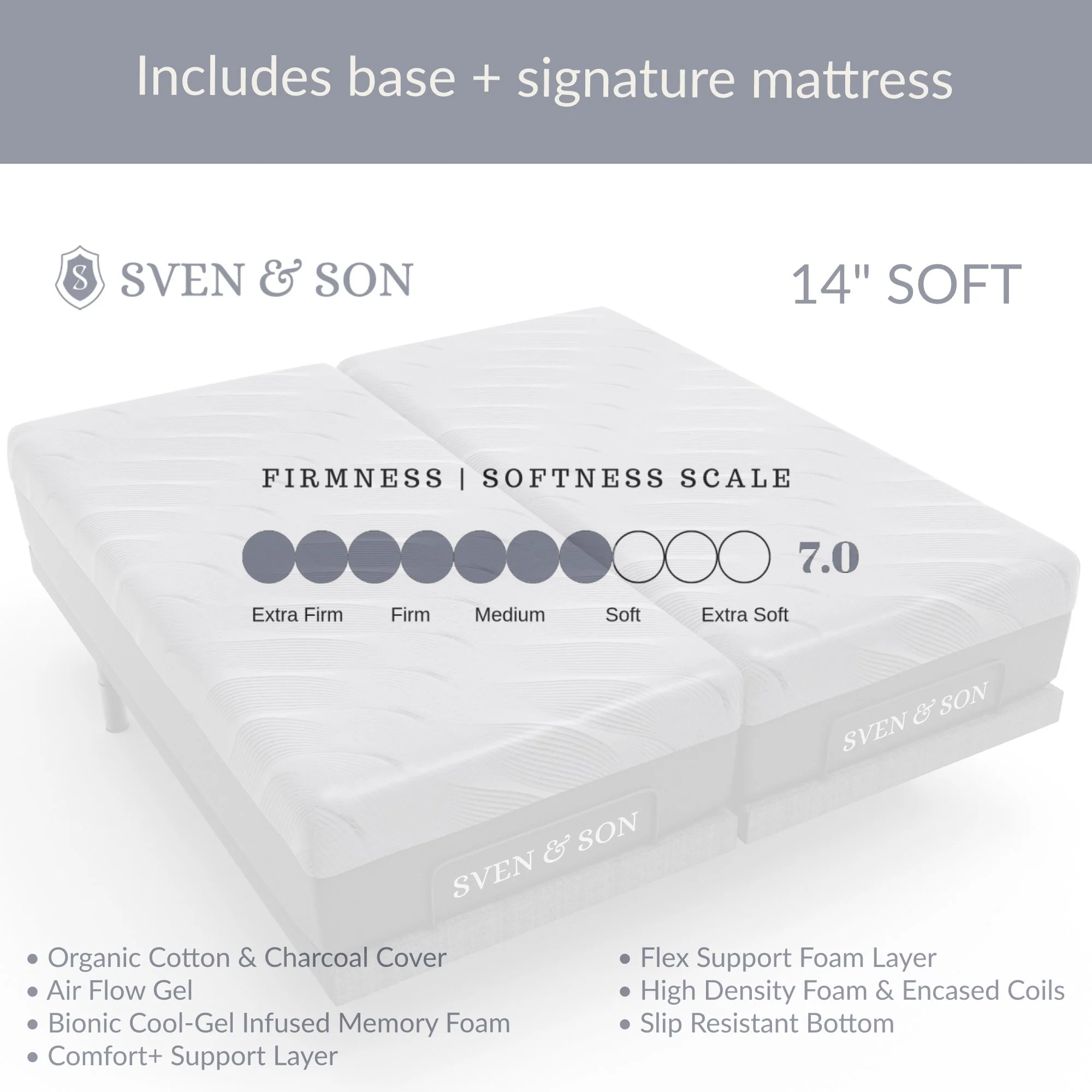 Harmony Series Adjustable Bed Frame + Choice of Mattress Bundle - Image 45