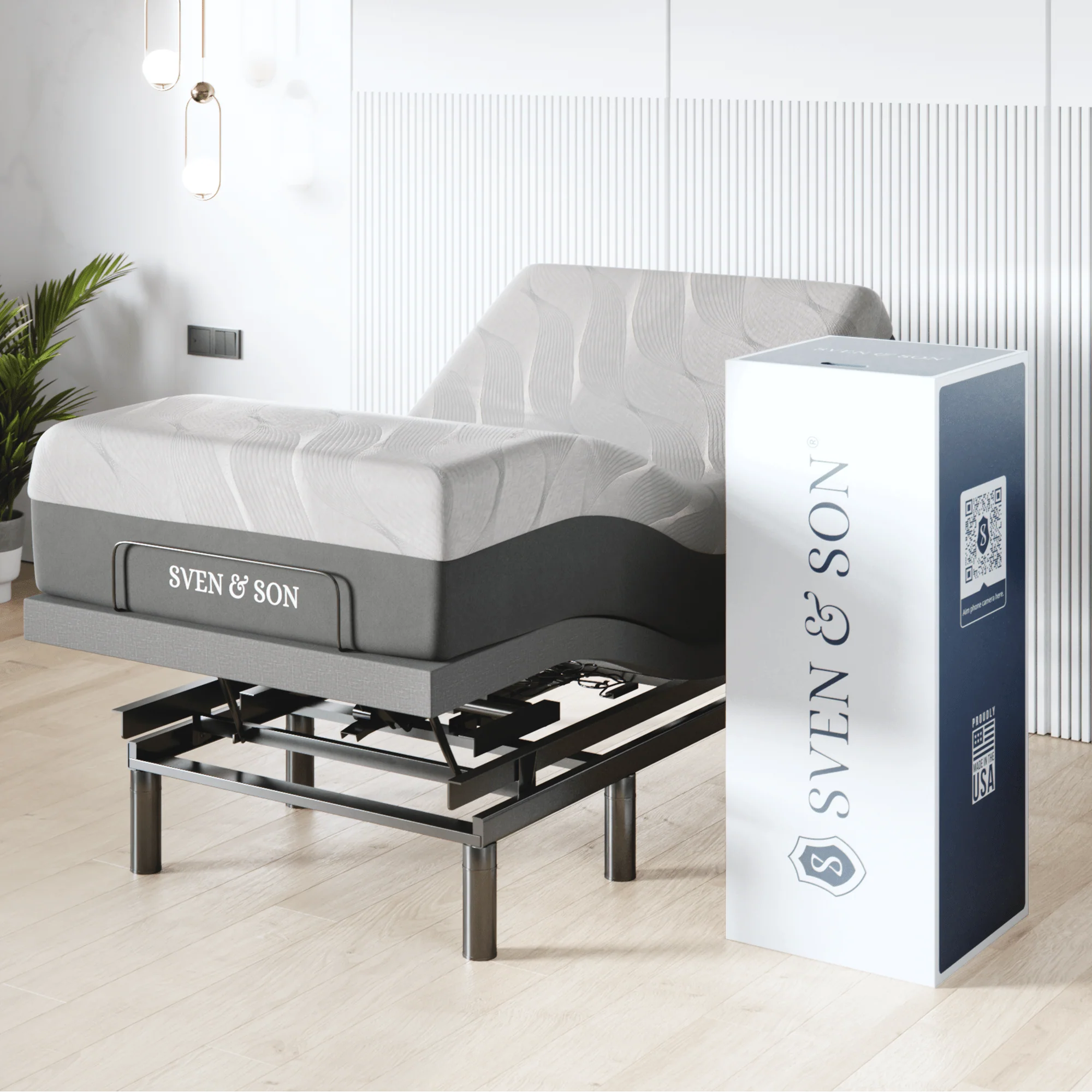 Harmony Series Adjustable Bed Frame + Choice of Mattress Bundle - Image 87