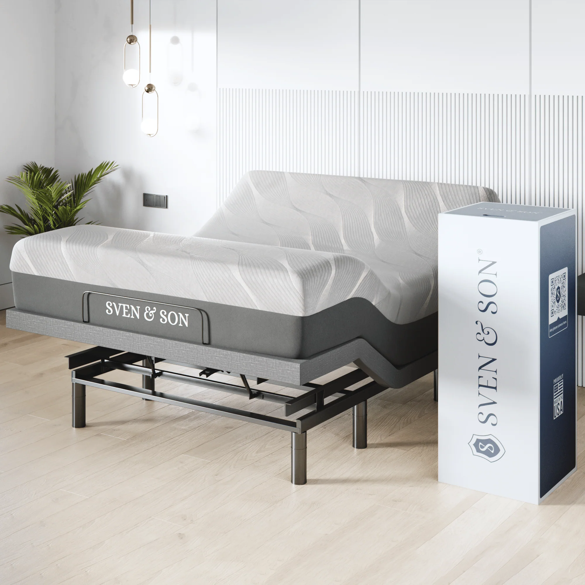 Harmony Series Adjustable Bed Frame + Choice of Mattress Bundle - Image 92
