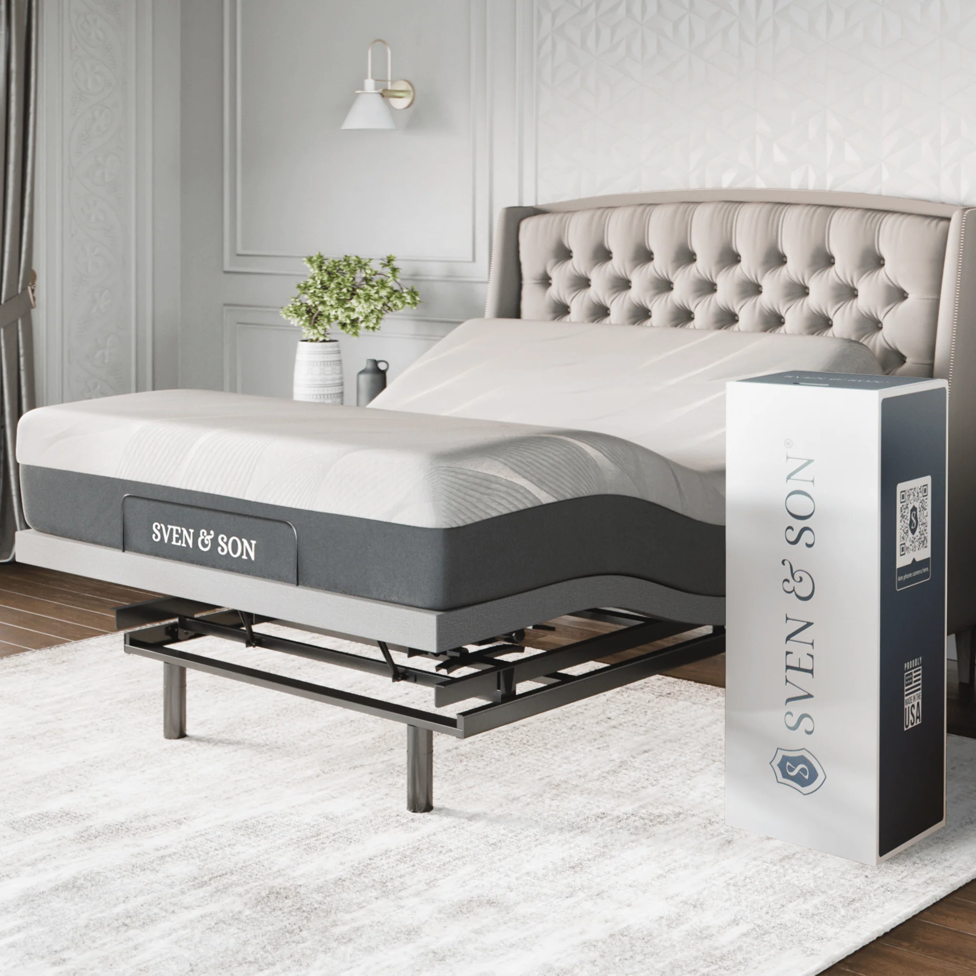 Platinum Series Adjustable Bed Frame + Choice of Mattress Bundle - Image 129