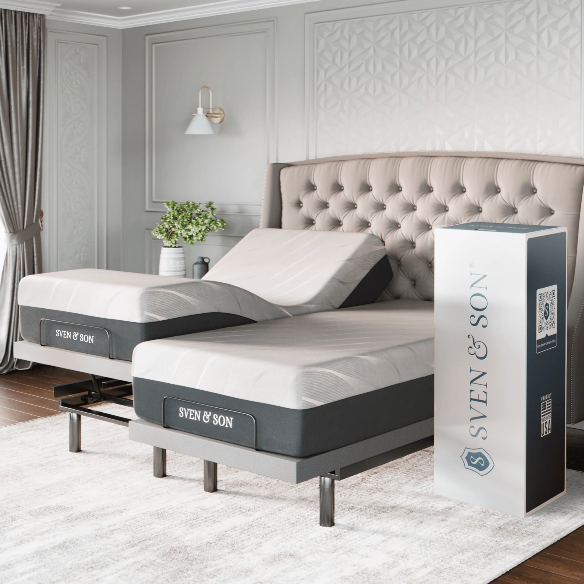 Platinum Series Adjustable Bed Frame + Choice of Mattress Bundle - Image 173
