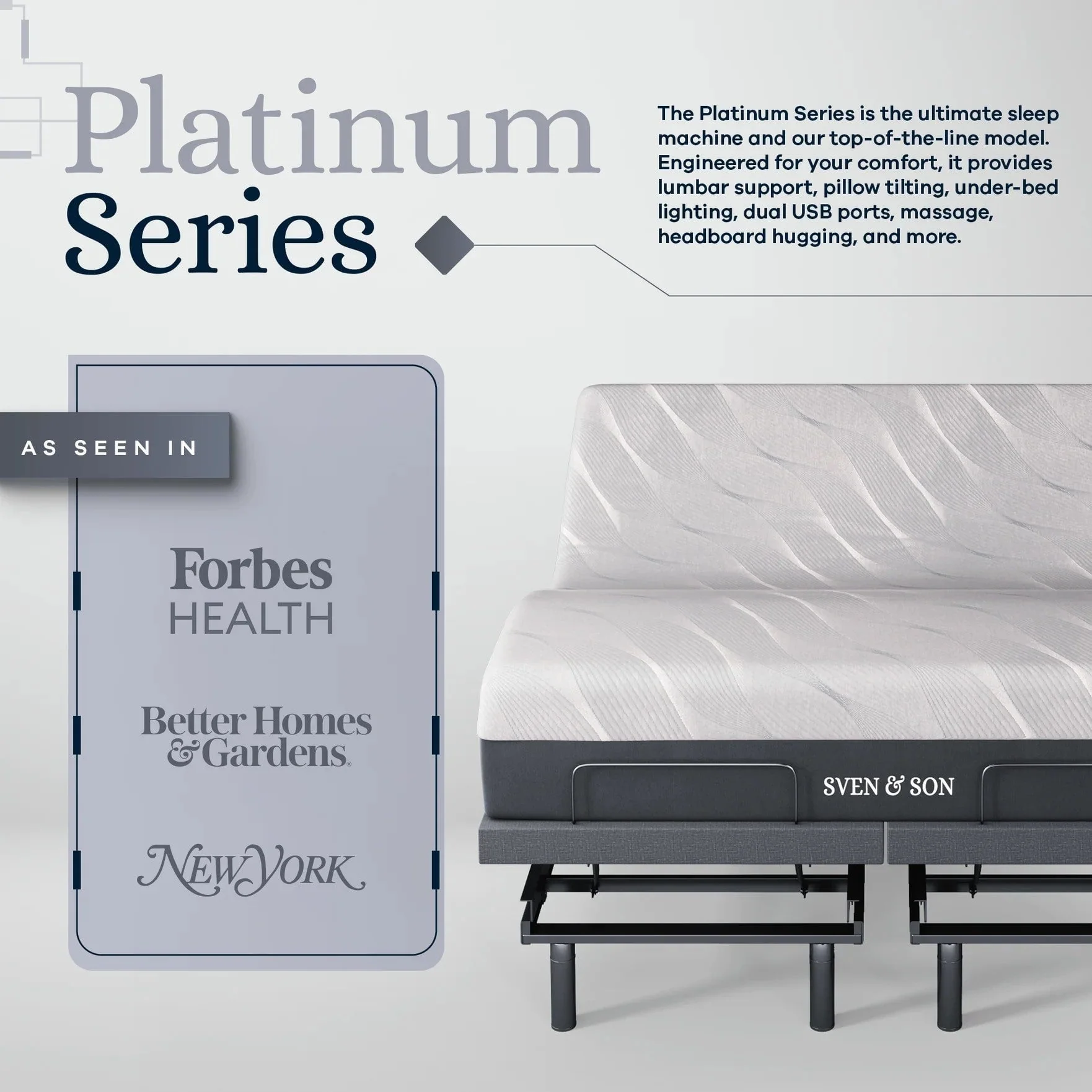 Platinum Series Adjustable Bed Frame + Choice of Mattress Bundle - Image 184