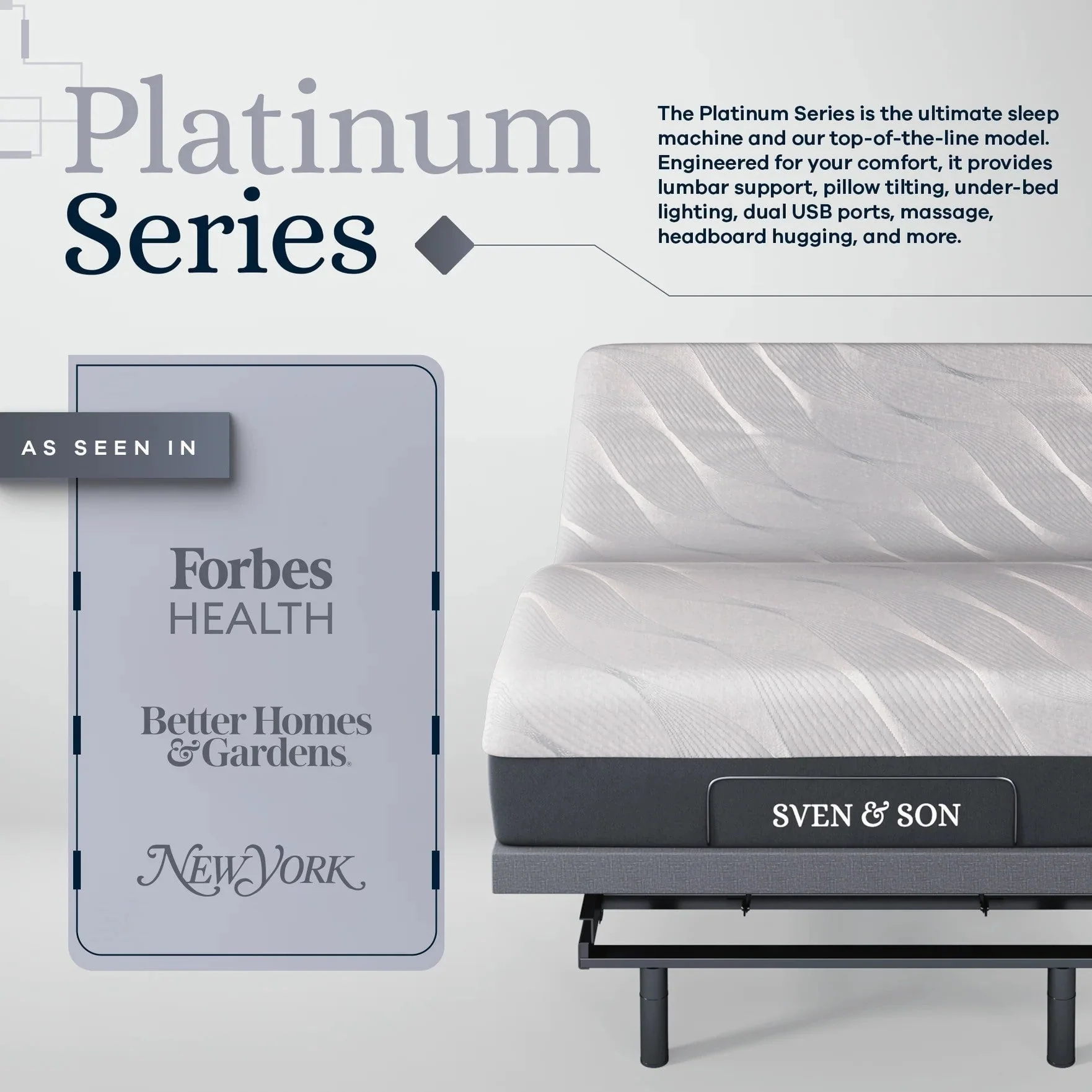 Platinum Series Adjustable Bed Frame + Choice of Mattress Bundle - Image 189