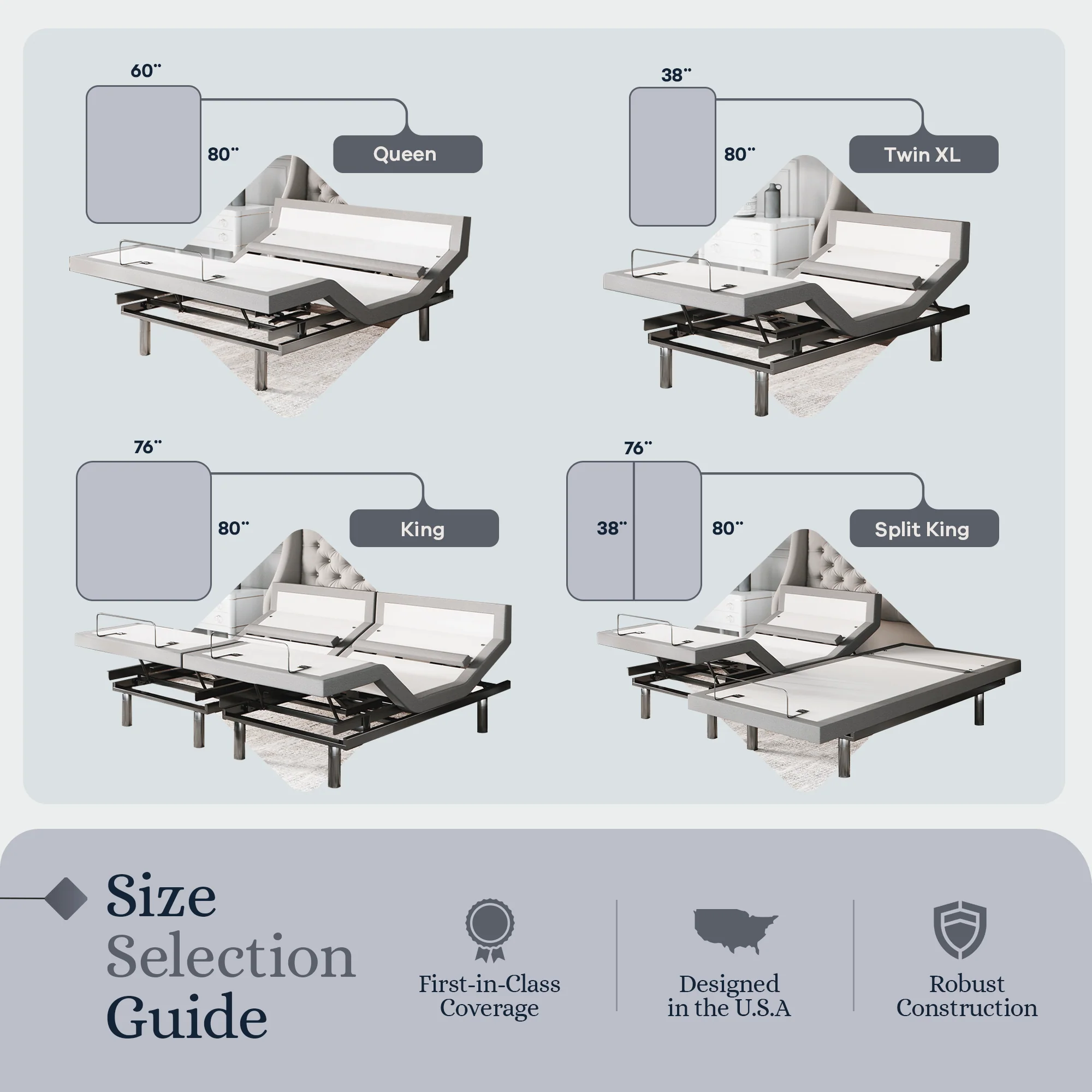 Platinum Series Adjustable Bed Frame + Choice of Mattress Bundle - Image 99