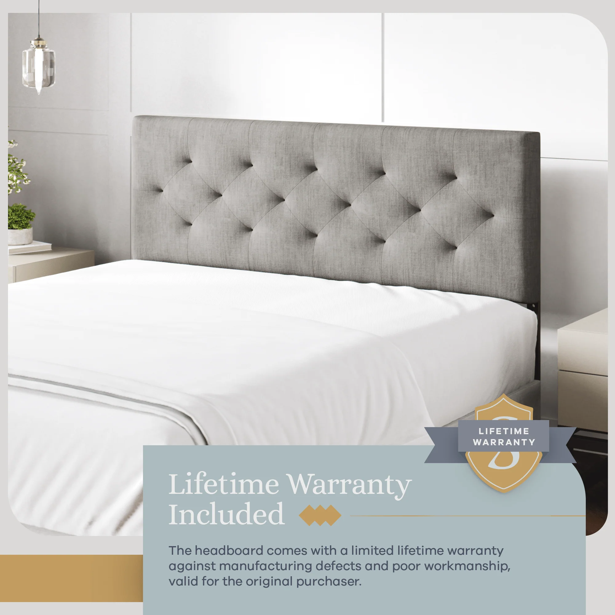 Tufted Mid-Rise Upholstered Headboard - Image 20